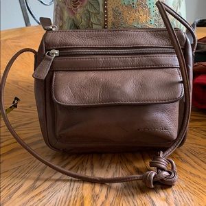 Fossil ladies crossbow purse Brown leather